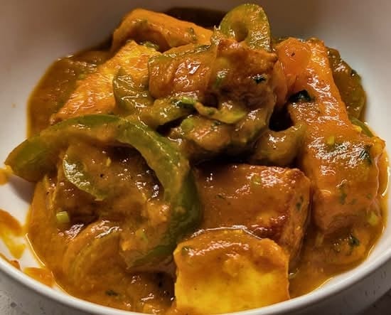 Paneer Jalfrezi.